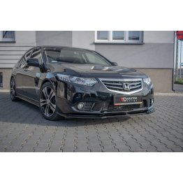 Накладка сплиттер на передний бампер на Honda Accord VIII рестайл